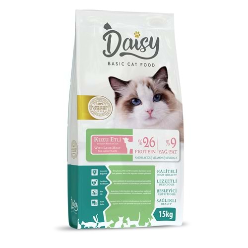 Daisy Basic Kuzu Etli Yetişkin Kedi Maması 15 Kg