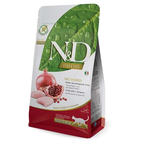 N&D Prıme Tavuk & Nar Neutered 5 Kg